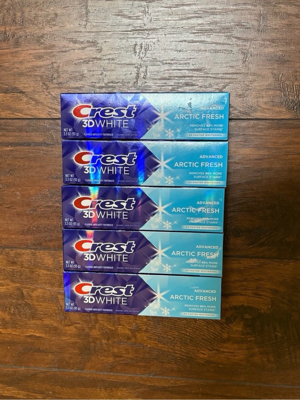 (5 Pack) Crest 3D White Advanced Toothpaste - Arctic Fresh - 3.3oz Each